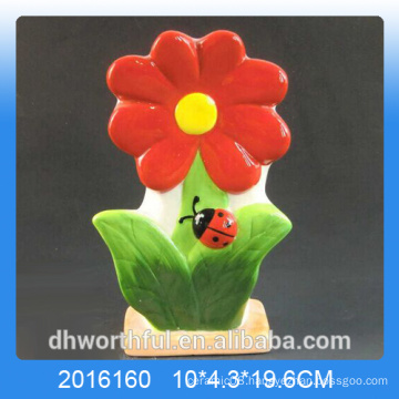 Red flower design ceramic air humidifier for room